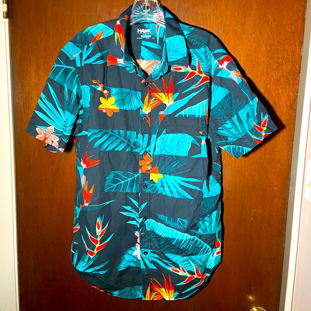 Tony hawk button down shirt used size large